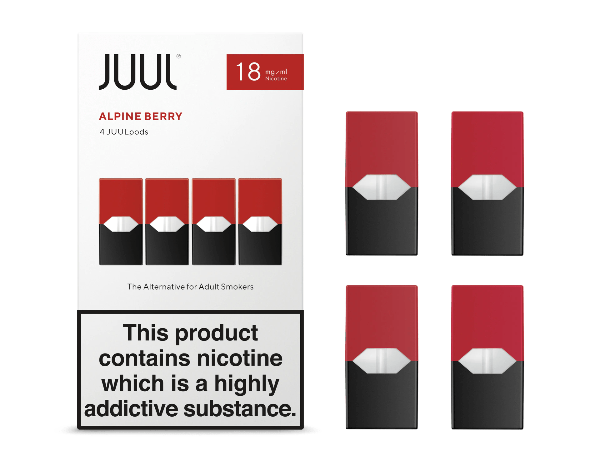 JUUL PODS ALPINE BERRY 8 BOXES