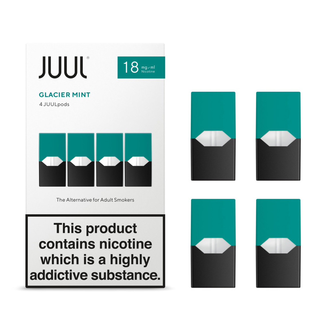 JUUL PODS GLACIER MINT 8 BOXES